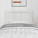 vidaXL LED ágytámla Fehér 90 cm Műbőr