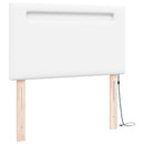 vidaXL LED ágytámla Fehér 90 cm Műbőr