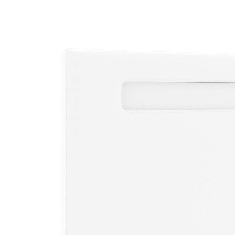 vidaXL Fejtámla LED -es lámpákkal Falra szerelhető Fehér 100 cm PVC