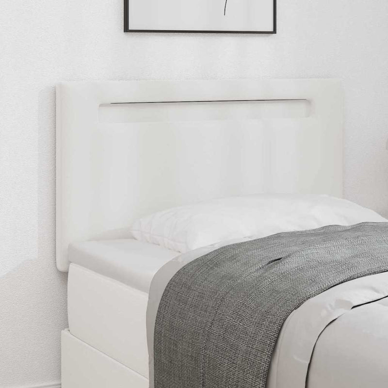 vidaXL Fejtámla LED -es lámpákkal Falra szerelhető Fehér 100 cm PVC