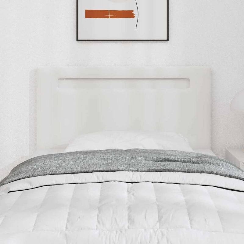 vidaXL Fejtámla LED -es lámpákkal Falra szerelhető Fehér 100 cm PVC