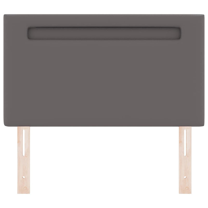vidaXL Fejtámla LED -es lámpákkal Falra szerelhető Szürke 100 cm PVC