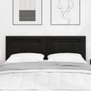 vidaXL LED ágytámla Fekete 144 cm Műbőr