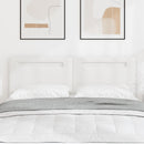 vidaXL LED ágytámla Fehér 144 cm Műbőr