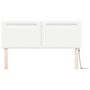 vidaXL LED ágytámla Fehér 144 cm Műbőr