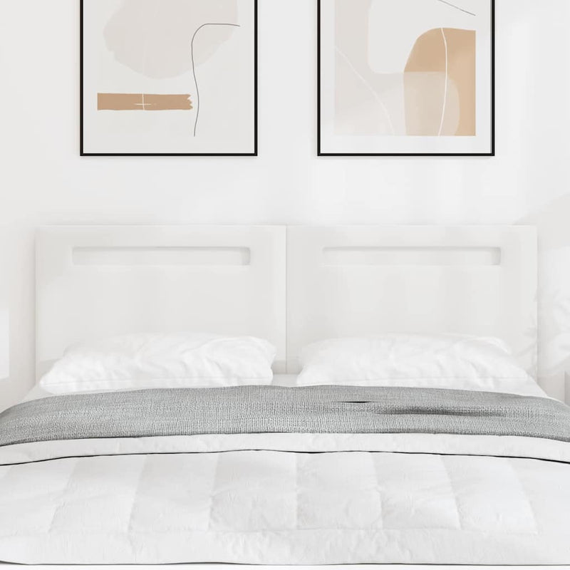vidaXL Fejtámla LED -es lámpákkal Falra szerelhető Fehér 160 cm PVC