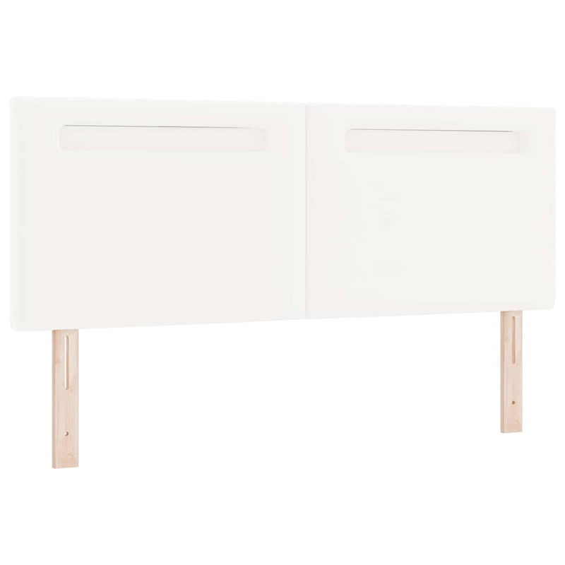 vidaXL Fejtámla LED -es lámpákkal Falra szerelhető Fehér 160 cm PVC
