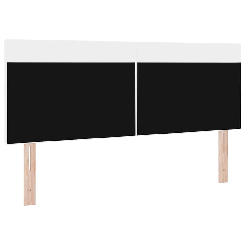 vidaXL Fejtámla LED -es lámpákkal Falra szerelhető Fehér 160 cm PVC