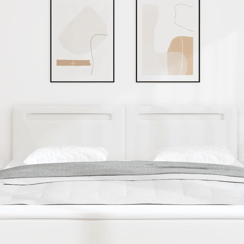 vidaXL Fejtámla LED -es lámpákkal Falra szerelhető Fehér 180 cm PVC