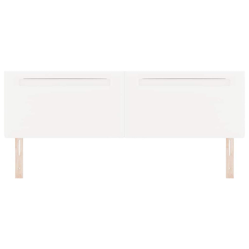 vidaXL Fejtámla LED -es lámpákkal Falra szerelhető Fehér 180 cm PVC