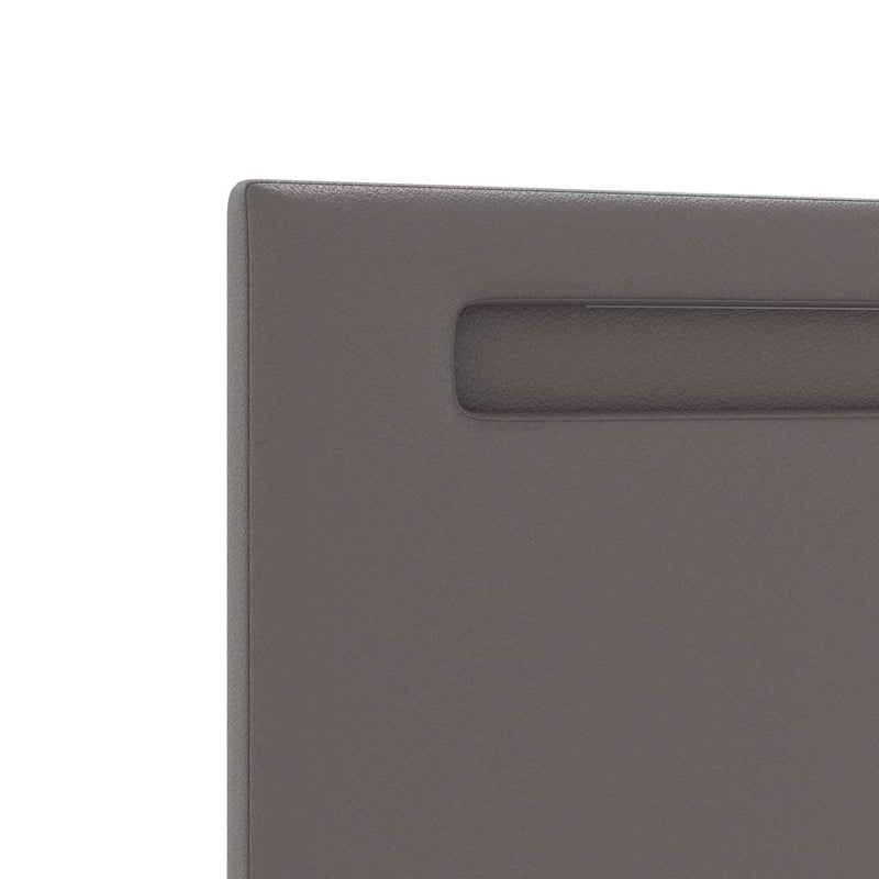 vidaXL Fejtámla LED -es lámpákkal Falra szerelhető Szürke 180 cm PVC