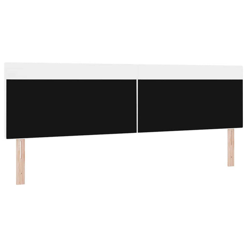 vidaXL Fejtámla LED -es lámpákkal Falra szerelhető Fehér 200 cm PVC