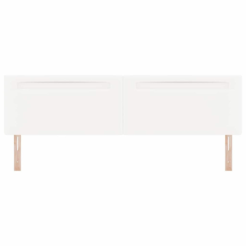 vidaXL Fejtámla LED -es lámpákkal Falra szerelhető Fehér 200 cm PVC
