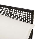 vidaXL Kerti Szék 2 pcs Fekete 53 x 60 x 85cm polirattan