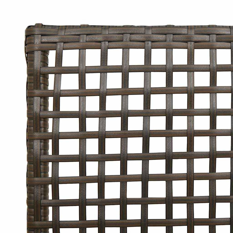 vidaXL Kerti Szék 2 pcs Barna 53 x 60 x 85cm polirattan