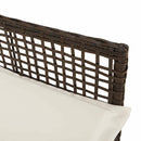 vidaXL Kerti Szék 2 pcs Barna 53 x 60 x 85cm polirattan