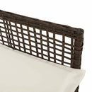 vidaXL Kerti Szék párnával 2 pcs Barna 55 x 53 x 85 cm polirattan