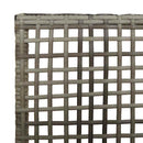 vidaXL Kerti Szék 2 pcs Szürke 53 x 60 x 85cm polirattan