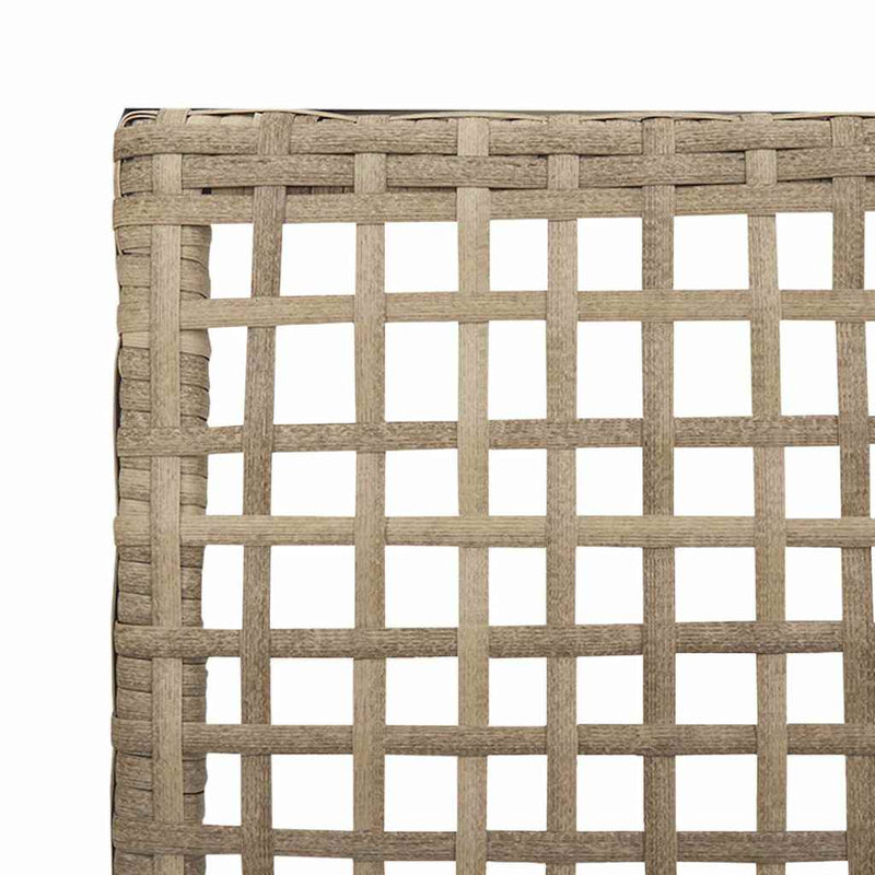 vidaXL Kerti Szék 2 pcs Bézs 53 x 60 x 85cm polirattan