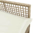 vidaXL Kerti Szék párnával 2 pcs Bézs 55 x 53 x 85 cm polirattan