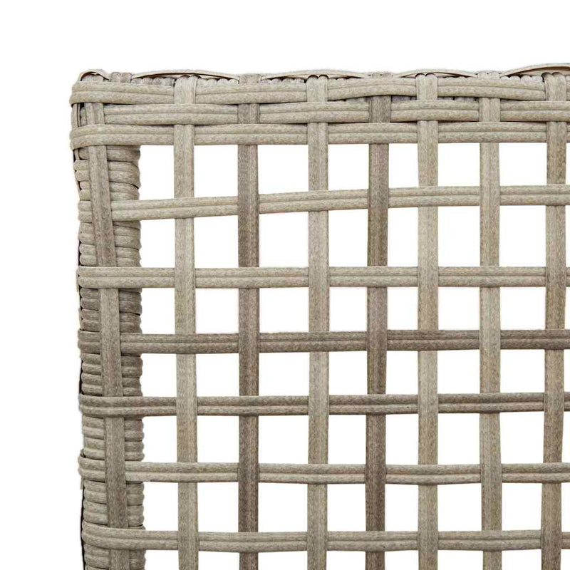 vidaXL Kerti Szék 2 pcs Világosszürke 53 x 60 x 85cm polirattan