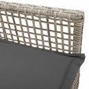 vidaXL Kerti Szék 2 pcs Világosszürke 53 x 60 x 85cm polirattan