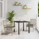 vidaXL Kerti Szék 2 pcs Világosszürke 55 x 53 x 85 cm polirattan