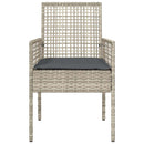 vidaXL Kerti Szék 2 pcs Világosszürke 53 x 60 x 85cm polirattan