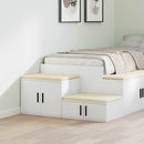 vidaXL Tárolószekrény Fehér 127 x 41 x 40 cm Faanyag