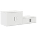 vidaXL Tárolószekrény 2 pcs Fehér 127 x 41 x 40 cm Faanyag