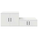 vidaXL Tárolószekrény 2 pcs Fehér 127 x 41 x 40 cm Faanyag