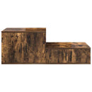 vidaXL Tárolószekrény 2 pcs Füstölt tölgy 127 x 41 x 40 cm Faanyag