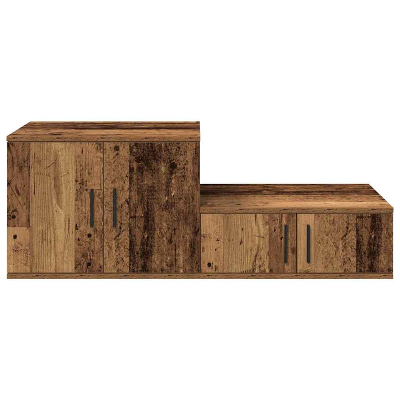 vidaXL Tárolószekrény Régi fa 127 x 41 x 40 cm Faanyag