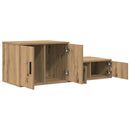 vidaXL Tárolószekrény 2 pcs Artisan tölgy 127 x 41 x 40 cm Faanyag