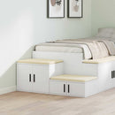 vidaXL Tárolószekrény 2 pcs Fehér 118 x 41 x 40 cm Faanyag