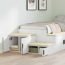 vidaXL Tárolószekrény 2 pcs Fehér 118 x 41 x 40 cm Faanyag
