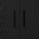vidaXL Tárolószekrény 2 pcs Fekete tölgy 118 x 41 x 40 cm Faanyag
