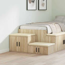 vidaXL Tárolószekrény 2 pcs Sonoma tölgy 118 x 41 x 40 cm Faanyag
