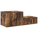 vidaXL Tárolószekrény 2 pcs Füstölt tölgy 118 x 41 x 40 cm Faanyag
