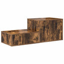 vidaXL Tárolószekrény 2 pcs Füstölt tölgy 118 x 41 x 40 cm Faanyag