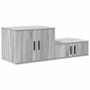 vidaXL Tárolószekrény 2 pcs Szürke Sonoma 118 x 41 x 40 cm Faanyag