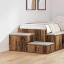 vidaXL Tárolószekrény 2 pcs Öreg fa 118 x 41 x 40 cm Faanyag