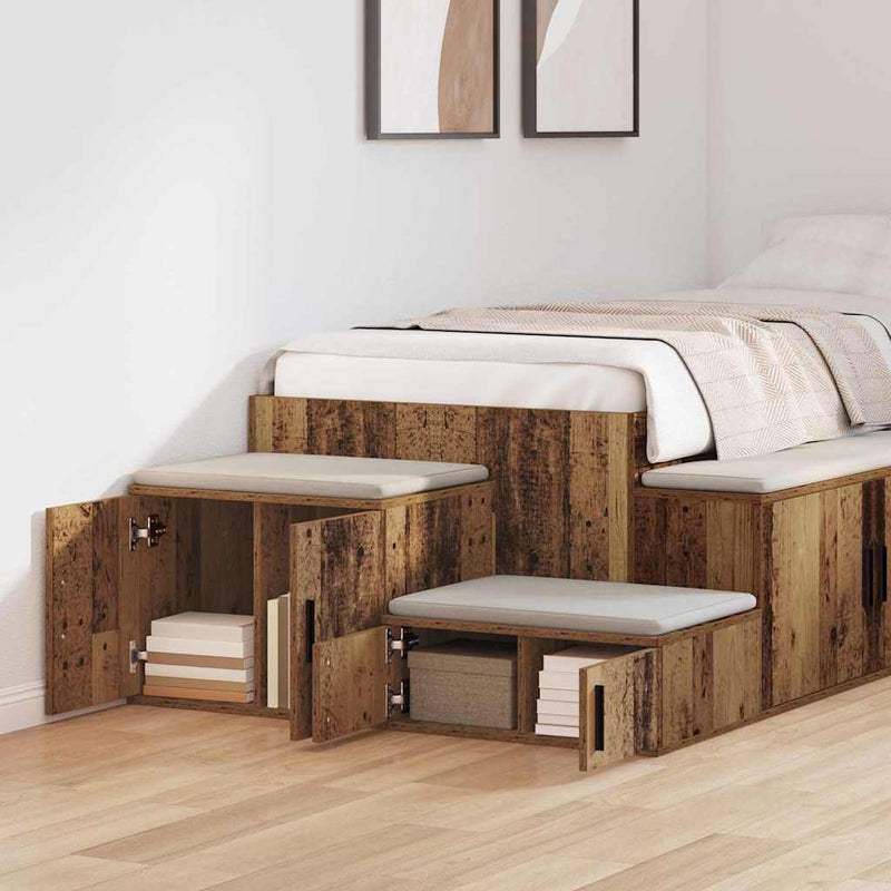 vidaXL Tárolószekrény Régi fa 118 x 41 x 40 cm Faanyag