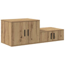 vidaXL Tárolószekrény 2 pcs Artisan tölgy 118 x 41 x 40 cm Faanyag