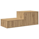 vidaXL Tárolószekrény 2 pcs Artisan tölgy 118 x 41 x 40 cm Faanyag