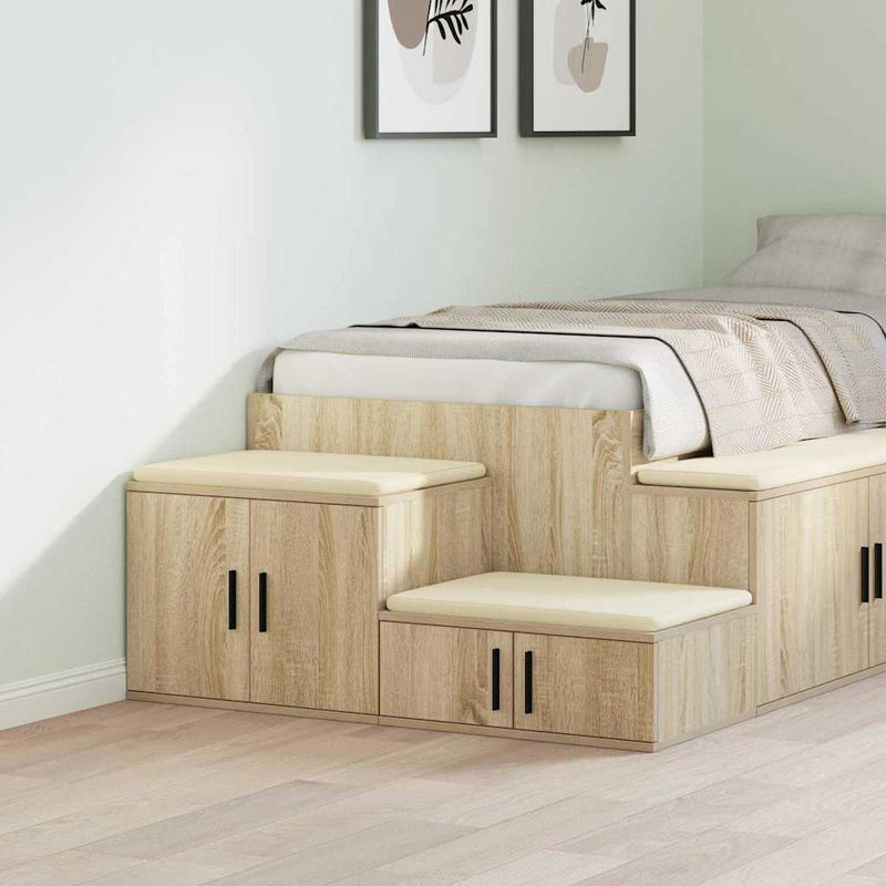 vidaXL Tárolószekrény sonoma tölgy 108 x 41 x 40 cm Faanyag