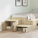 vidaXL Tárolószekrény 2 pcs Sonoma tölgy 108 x 41 x 40 cm Faanyag