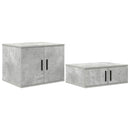 vidaXL Tárolószekrény 2 pcs Beton Szürke 108 x 41 x 40 cm Faanyag