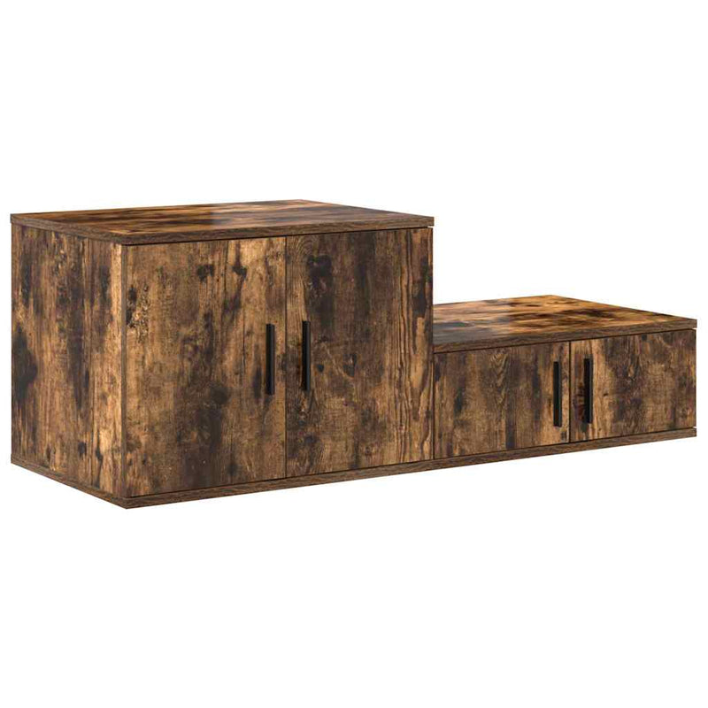 vidaXL Tárolószekrény Füstölt tölgy 108 x 41 x 40 cm Faanyag