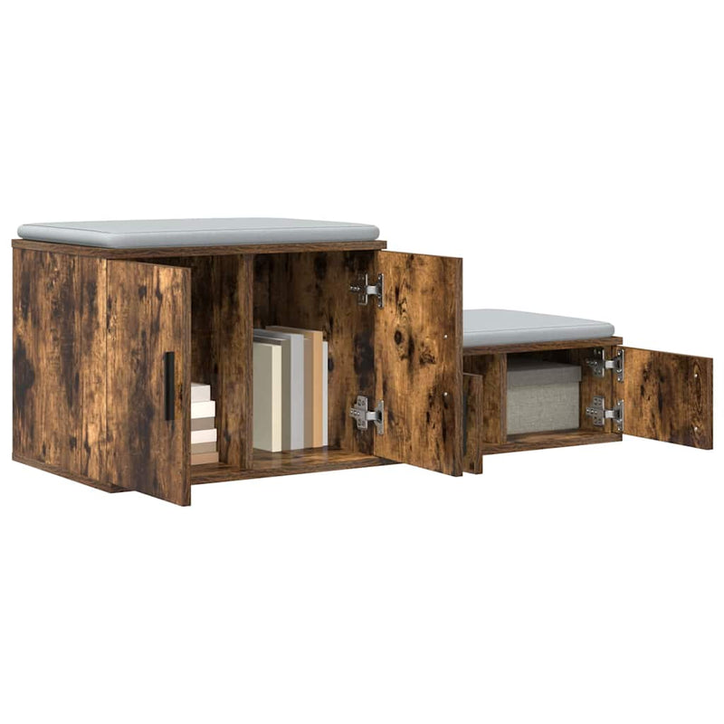 vidaXL Tárolószekrény Füstölt tölgy 108 x 41 x 40 cm Faanyag